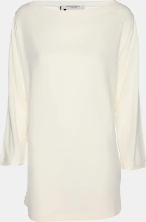 424 Marina Rinaldi Cream Crepe Sweater