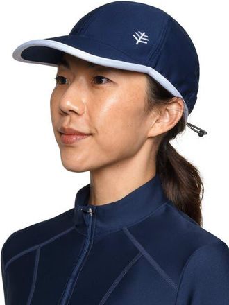 Coolibar Swim & Sports Cap - UPF 50+ Sun Protection - Wave Rider in Navy at Nordstrom, Size Large