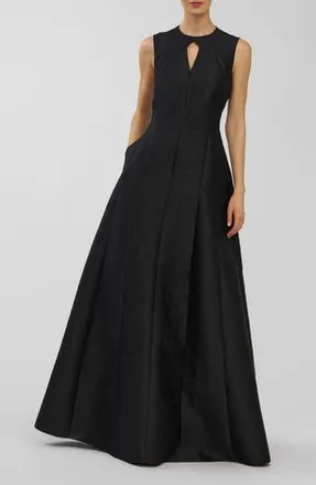 Kay Unger Gabriella Jacquard Gown in Black at Nordstrom Rack, Size 12