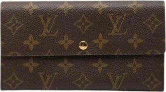 Louis Vuitton Pre-owned Wallets, female, Brown, Size: ONE SIZE Pre-owned Monogram Long Wallet