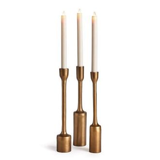 Napa Home & Garden Inge Taper Holders Set Of 3 in Brown at Nordstrom