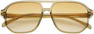 Freyrs Eyewear Billie Aviator Sunglasses in Olive at Nordstrom