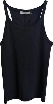 Iro Palisso Top - Dames - Tops zonder mouwen - Zwart - S - Katoen - Tops