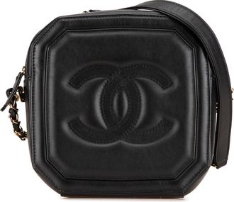 Chanel Pre-owned Womens Leather Crossbody Bag - Black - One Size
