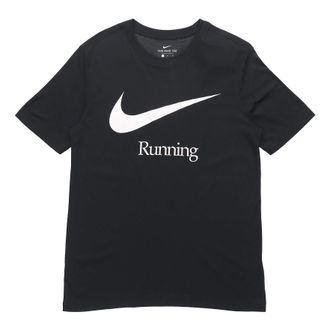 Nike Dri-FIT Logo Printing Sports Quick Dry Short Sleeve Black DB5590-010