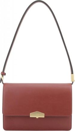 Pourchet Tassen, Dames, Rood, ONE Size, Leer, Anjou Crossbody Tas