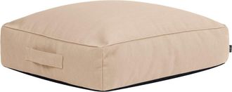 Icon Brand Puf coj&iacute;n de suelo para exterior en olefina impermeable beige