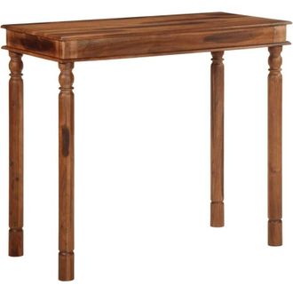 vidaXL Tavolo da Bar 120x60x107 cm in Legno Massello di Acacia vidaXL