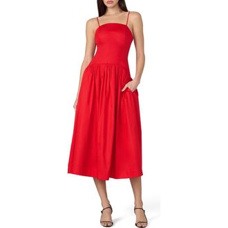 Joe's The Mara Sleeveless Midi Dress in Cherry Red at Nordstrom Rack, Size X-Large