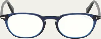 Tom Ford Mens Two-Tone Square Optical Frames