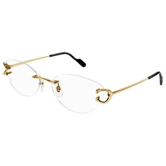 Cartier Glasses, unisex, Yellow, Size: 52 MM Ct0487O-001