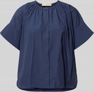 Max Mara Regular Fit Bluse aus reiner Baumwolle in Dunkelblau, Gr&ouml;&szlig;e 34