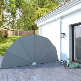 vidaXL Toldo Lateral Plegable Terraza Gris 200 Cm Vidaxl