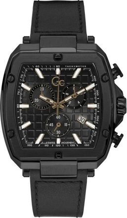 Guess Heren chronograaf GC Spirit Tonneau Zwart Y83003G2Mf - unisex - Horloges - Zwart - ONE Size - Accessoires