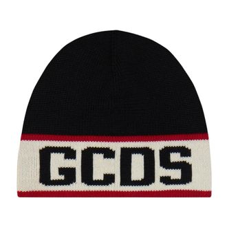 GCDS Band Beanie - - Accessories - Donna - Nero - ONE SIZE