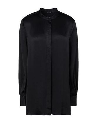 8 by YOOX VISCOSE OVERSIZE SHIRT W/ KOREAN COLLAR