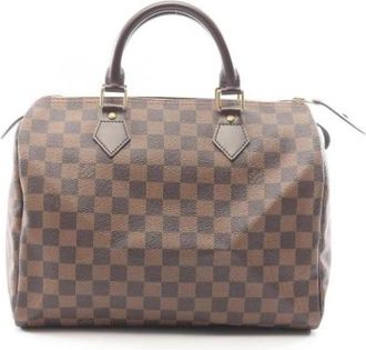 Louis Vuitton Pre-owned Vintage Handbag - Dames - Vintage Handtas - Bruin - ONE Size - Leer - Vintage