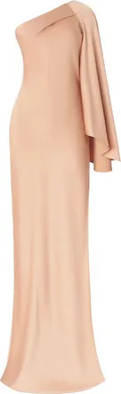 Genny Maxi-jurk met cape - Roze