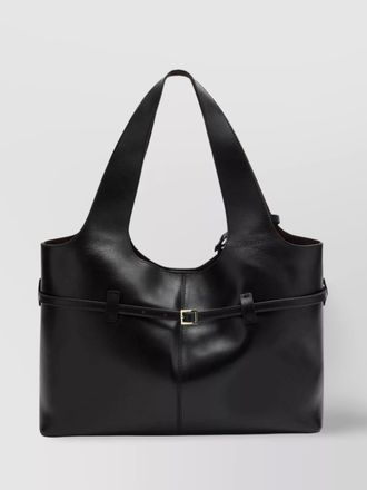 Manu Atelier medium shoulder bag cambon rectangular smooth buckle dual