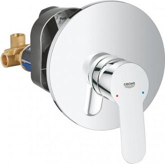 GROHE Bauedge - Grifo De Ducha Empotrado Con Cuerpo, Cromo 29078000