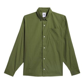 adidas Originals Shmoofoil Button Up Asia Sizing Green White IU0081