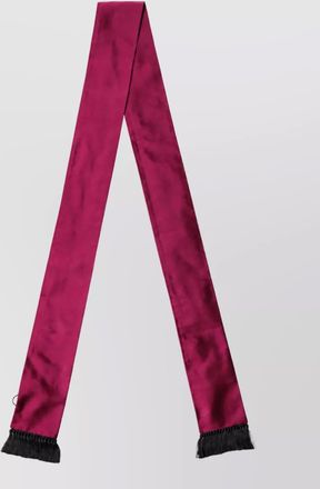 Dolce & Gabbana silk fringe neck wrap scarf
