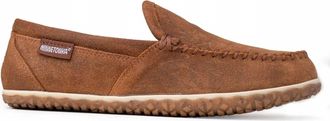 Minnetonka Mens Tilden Moccasin Slippers In Brown Ruff