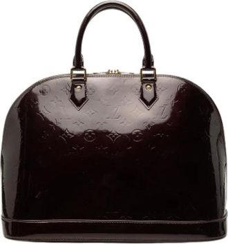 Louis Vuitton Pre-owned Alma GM - Dames - Vintage Handtas - Paars - ONE Size - Leer - Vintage