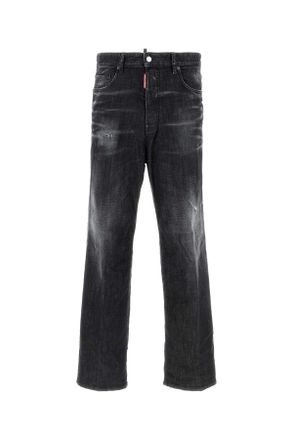 Dsquared2 Mens Loose Jean - Black Elastane - Size EU 50 (Mens)