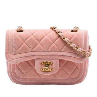 Chanel Pre-owned Vintage Flap Shoulder Bag - Dames - Pre-owned - Roze - Maat: ONE Size Leer