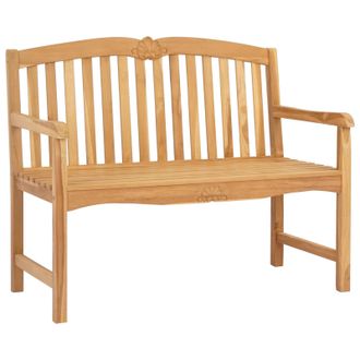 vidaXL Banco Tallado A Mano En Forma De Rosa Natural 114 X 60 X 95 Cm Vidaxl