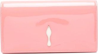 Christian Louboutin Loubi 54 Clutch - Dames - Clutches - Roze - ONE Size - Leer - Tassen