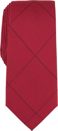 Alfani Mens Amber Grid Tie In Red
