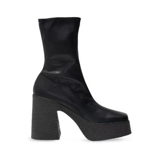 Stella McCartney Heeled Boots, female, Black, 8 UK, Chunky Ankle Boots
