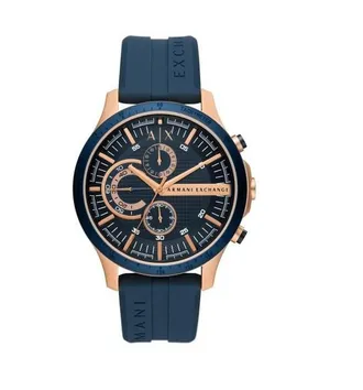 A|X Armani Exchange Hampton Chronograph Quartz Blue Dial Mens Watch AX2440