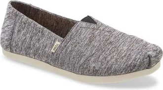 Toms Alpargata Slip-On in Black/black Heritage Canvas at Nordstrom, Size 8.5