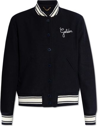 Golden Goose Bomberjack met contrasterende details - Dames - Bomber jackets - Blauw - XS - Jassen