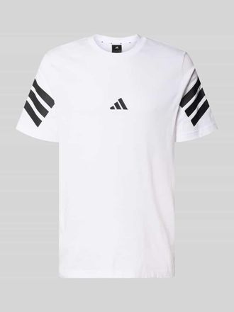 adidas Regular Fit T-Shirt aus reiner Baumwolle in Weiss, Gr&ouml;&szlig;e XXL