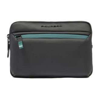 Piquadro Waterdichte i Pad Mini Clutch met Trolleyband - Heren - Schoudertassen - Zwart - ONE Size - Polyester - Tassen
