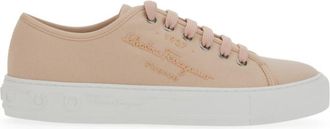 Ferragamo Pink Logo Sneakers