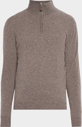 Neiman Marcus Men & apos;s Cashmere Quarter-Zip Sweater