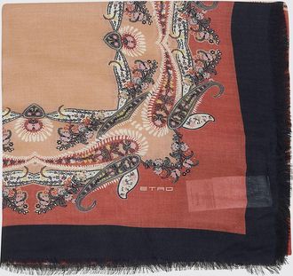 Etro Sciarpa Etro in cashmere e modal stampa Paisley