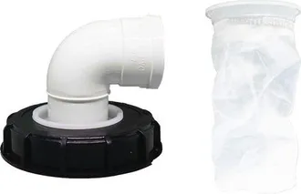 OEM Filtro Ibc De 90&deg; Con Tapa, Filtro De Agua De Lluvia De Nailon De 163 Mm, Lavable Con Tapa Para Dep&oacute;sito De Agua De Lluvia Ibc Dn 150