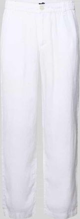 Jack & Jones Jack & Jones Leinenhose mit elastischem Bund Modell KARL LAWRENCE in Weiss, Gr&ouml;&szlig;e XXL