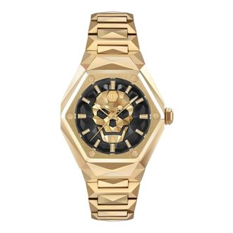 Philipp Plein The $Kull Spikes - Dames - Horloges - Geel - ONE Size - Accessoires