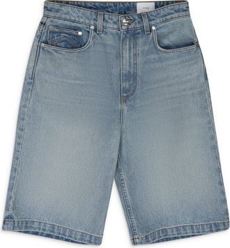 Rhude INDIGO DROP CROTCH DENIM SHORTS