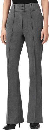 AllSaints Astra Pleated Flare Leg Pants in Grey at Nordstrom, Size 12 Us