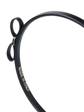 Ferragamo Womens Accessories Black Calf Leather