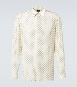 Tom Ford Paisley silk crêpe de chine shirt
