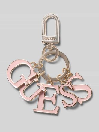 Guess Schl&uuml;sselanh&auml;nger mit Logo-Detail in Rosa, Gr&ouml;&szlig;e 1